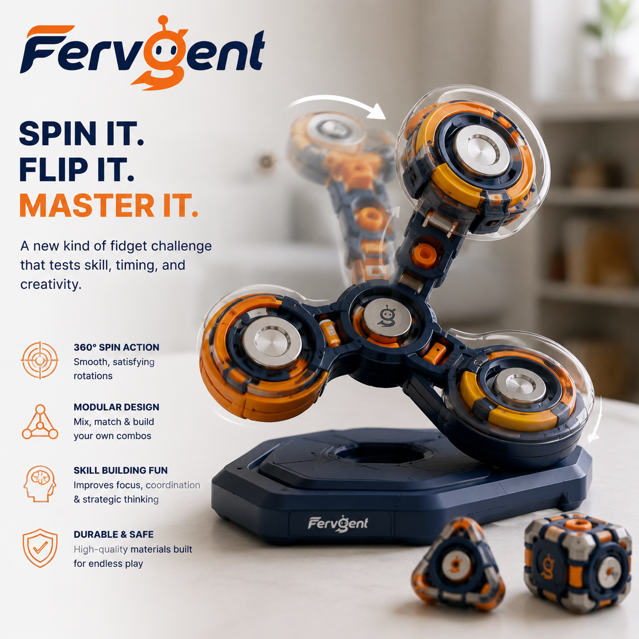 Fervgent™ HyperSpin Modular Fidget Lab